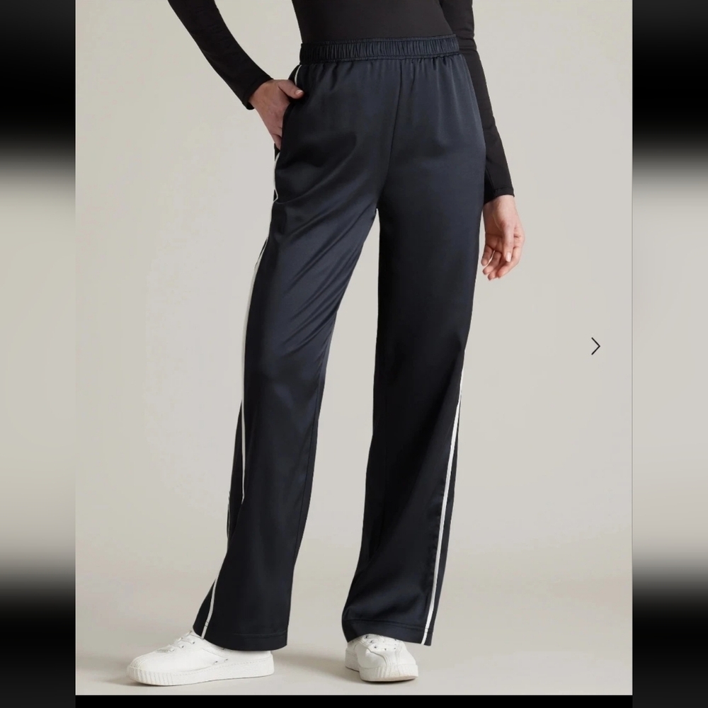 RHONE Track Pants with White Side Stripes